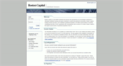 Desktop Screenshot of investorcenter.bostoncapital.com