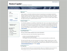 Tablet Screenshot of investorcenter.bostoncapital.com